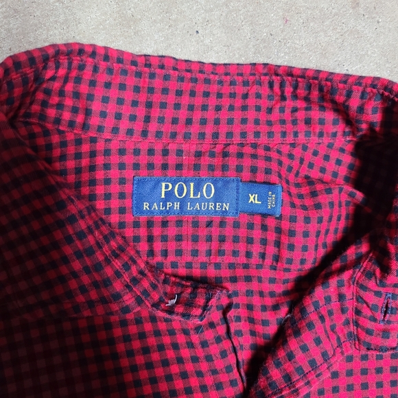 Polo by Ralph Lauren Men's Red Checkered Shirt - Picture 4 of 6